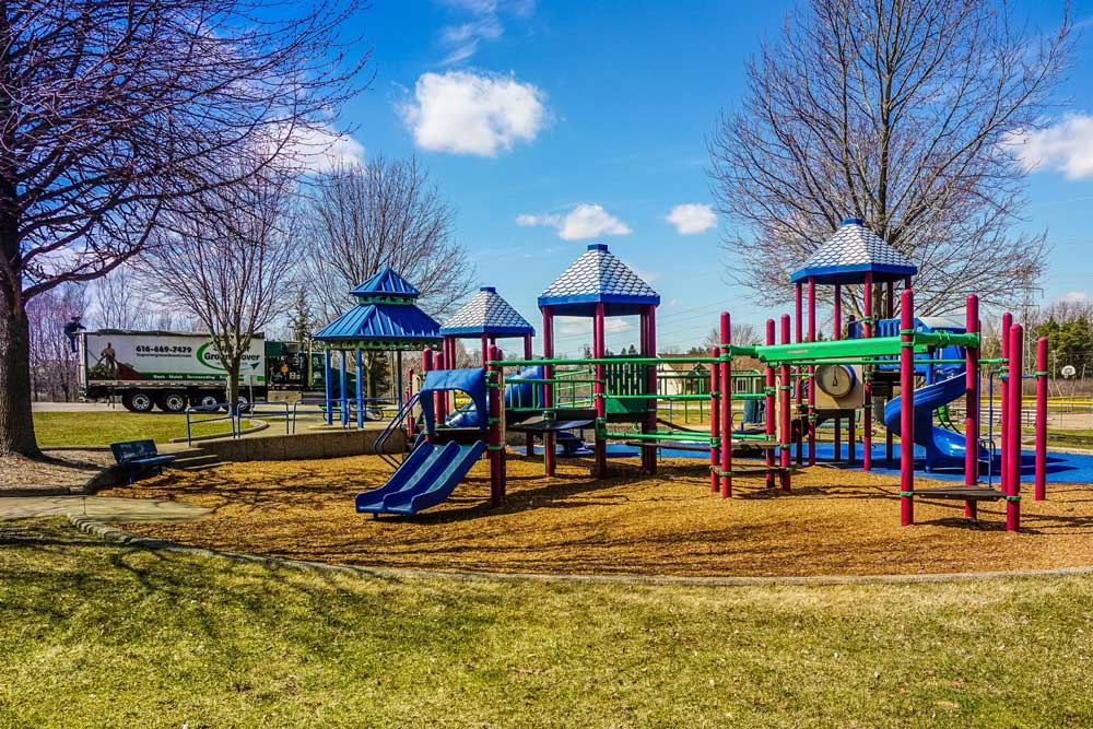 Playground with groundcover installed