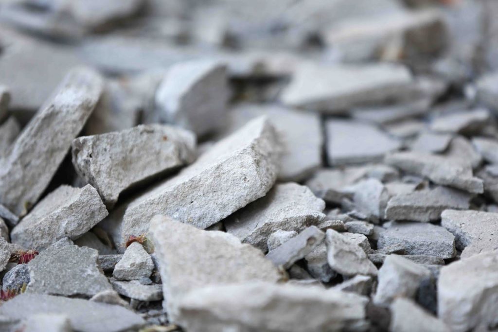 concrete blocks close up