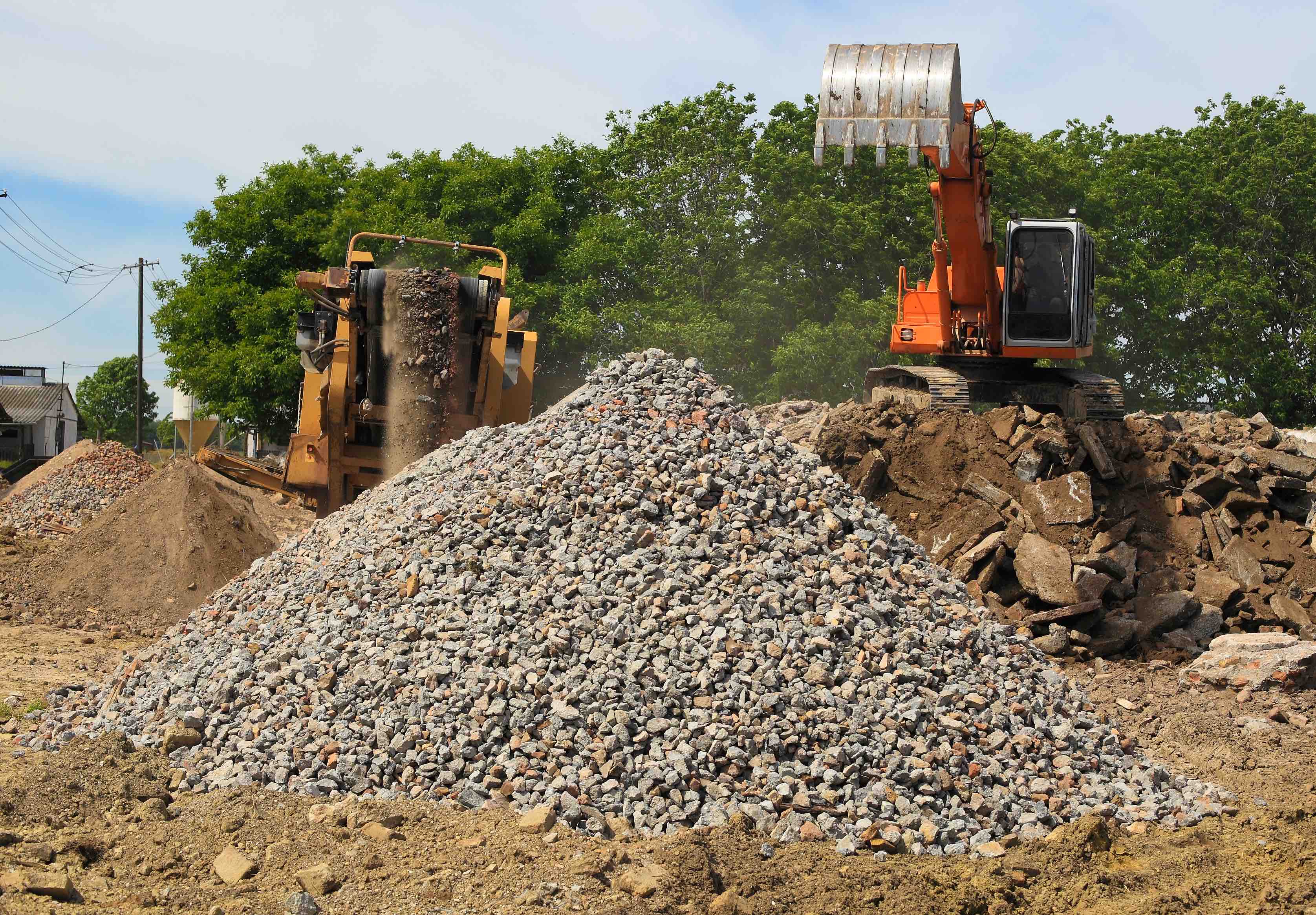 recycled crushed concrete