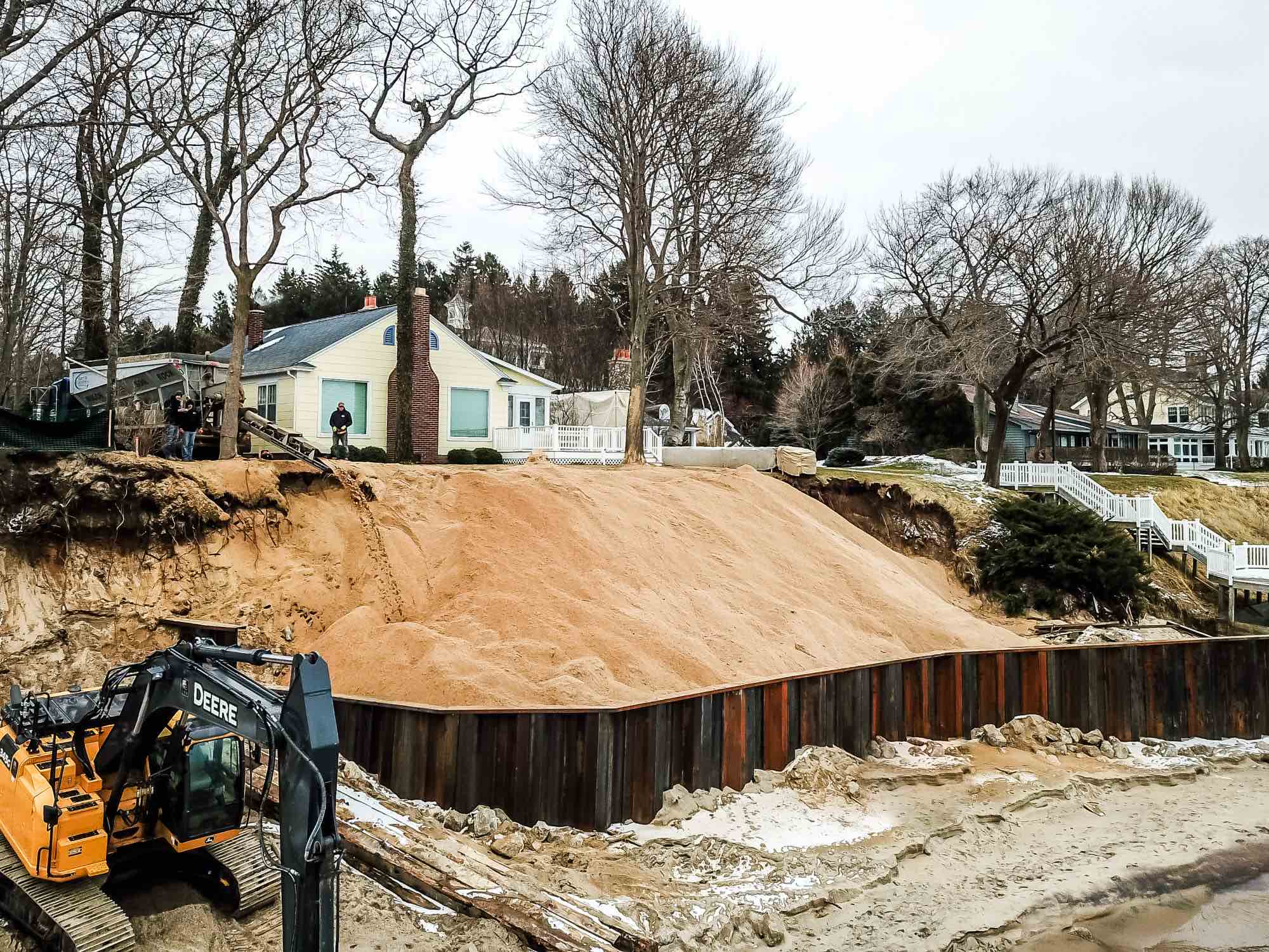 lake michigan shoreline erosion