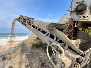 Sand slinger truck Sand slinger truck