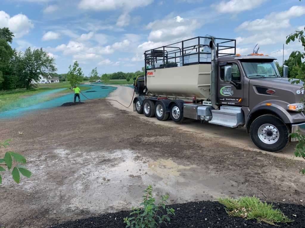 hydroseeding truck