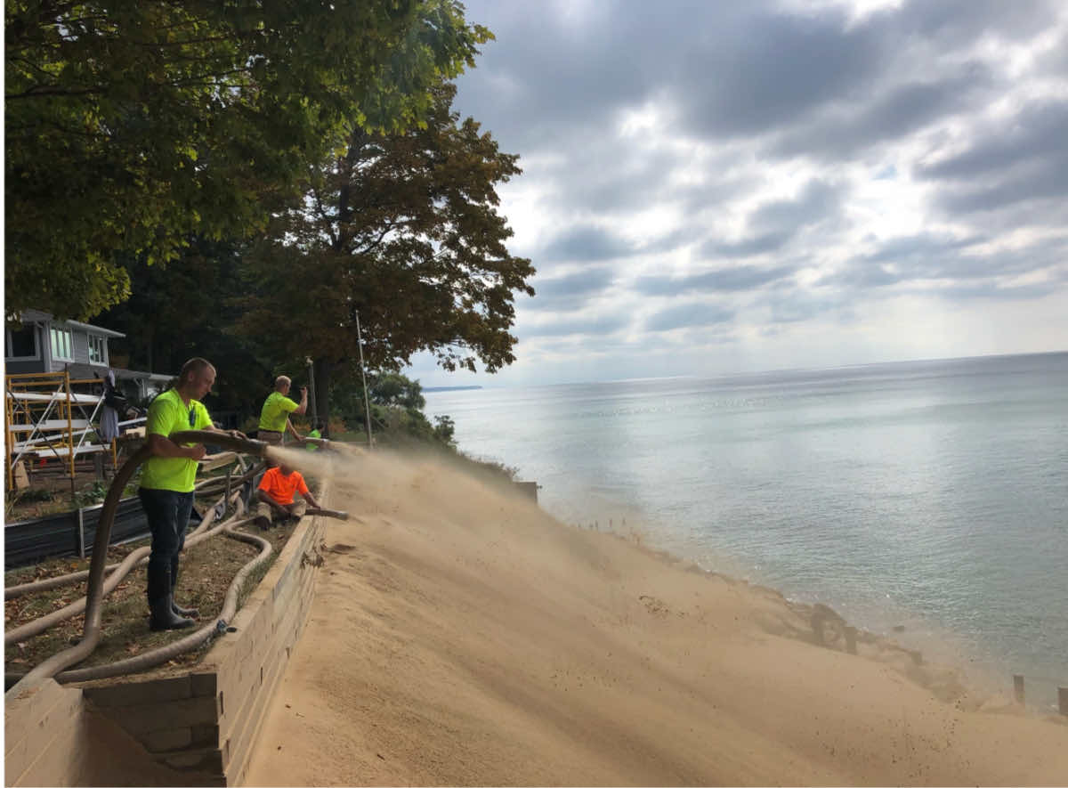 Using Sand for Lake Michigan Erosion Control - Superior Groundcover