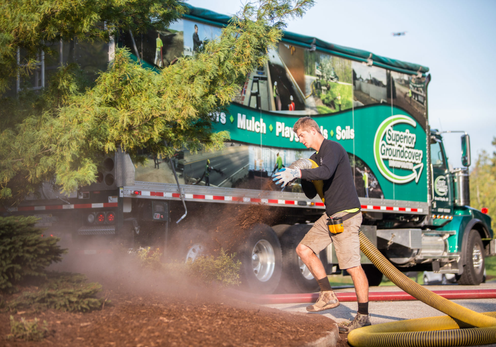 Bark Mulch Installation