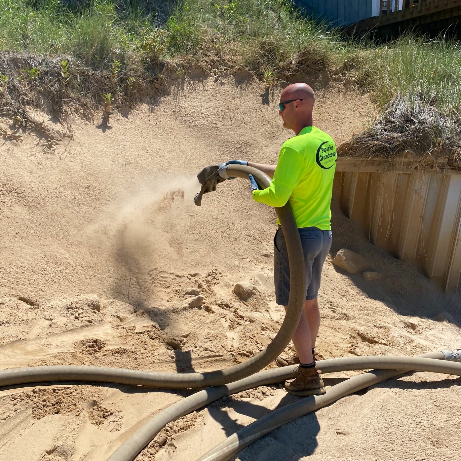 sand blowing